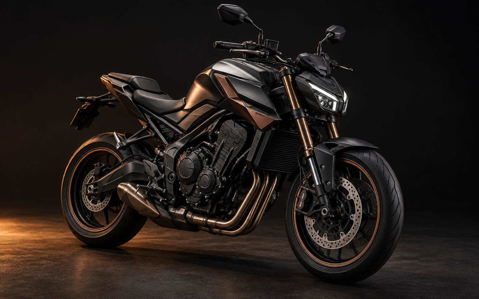 Ilustração da motocicleta Honda CB500 Hornet