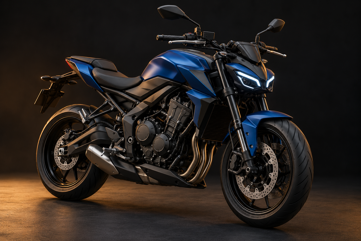 Ilustração da motocicleta Yamaha MT-03 Connected