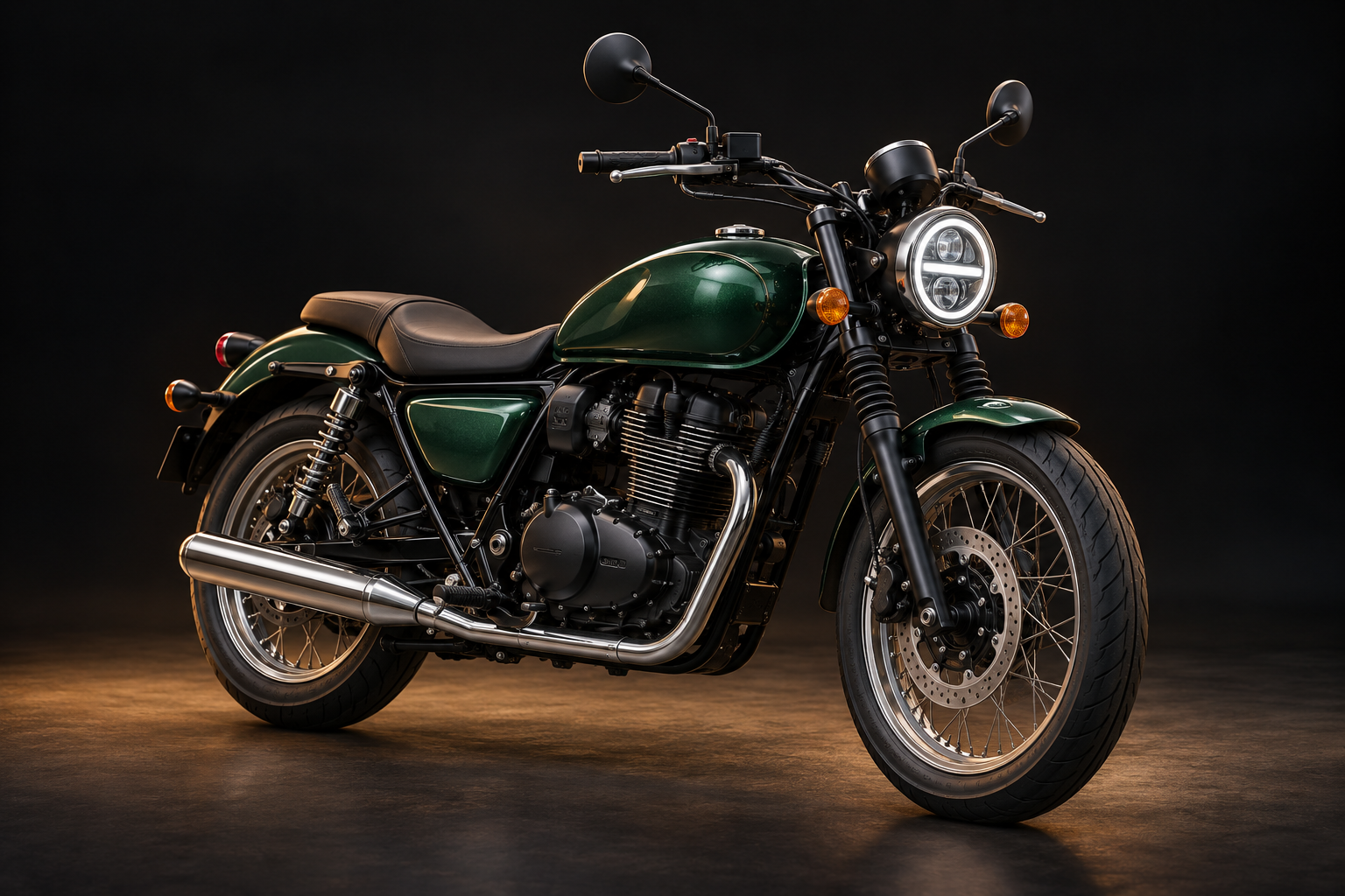 Ilustração da motocicleta Royal Enfield Meteor 350